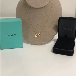 Tiffany and Co Gold & Diamond Paloma Kiss Necklace